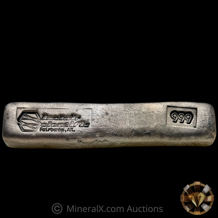 6.5oz Dennis England Sinclair Scientific Fairbanks AK Fantasy Silver Bar