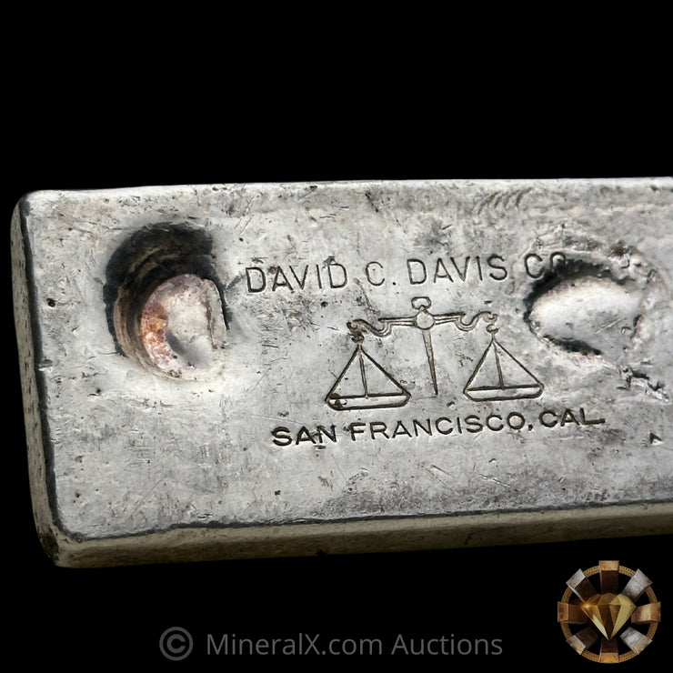 9.94oz David C Davis Co San Francisco Cal Vintage Silver Bar