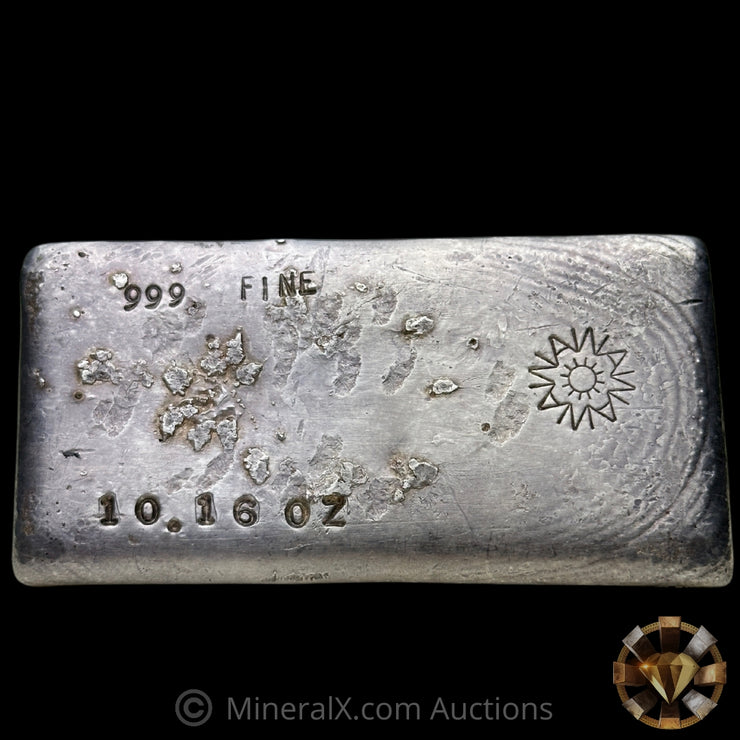 10.16oz Alexander Westerfall Aztec Sun Vintage Silver Bar