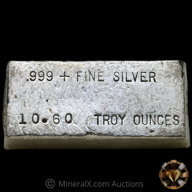 10.6oz HPM Seattle Hallmark Precious Metals Vintage Silver Bar – MineralX