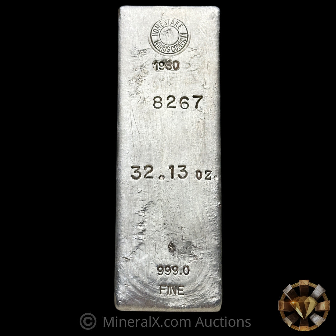 純銀 メダル silver Ag.999 カラー 銀メダル 32.13oz (Kilo) 1980 Homestake Mining Company Vintage Silver Bar