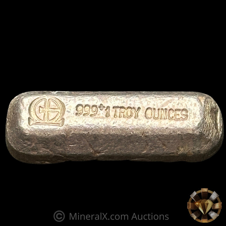 1oz Omega M & B Mining Vintage Silver Bar