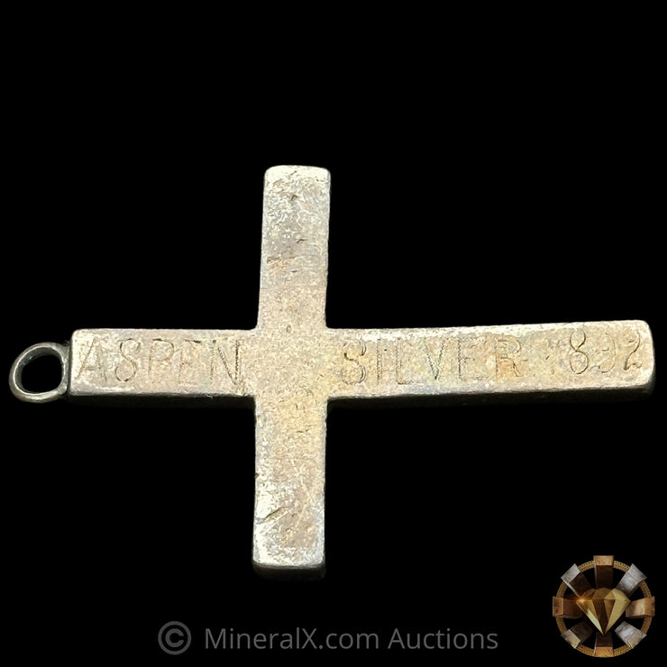 30g Aspen Silver 1892 Dated Vintage Cross (See Desc)