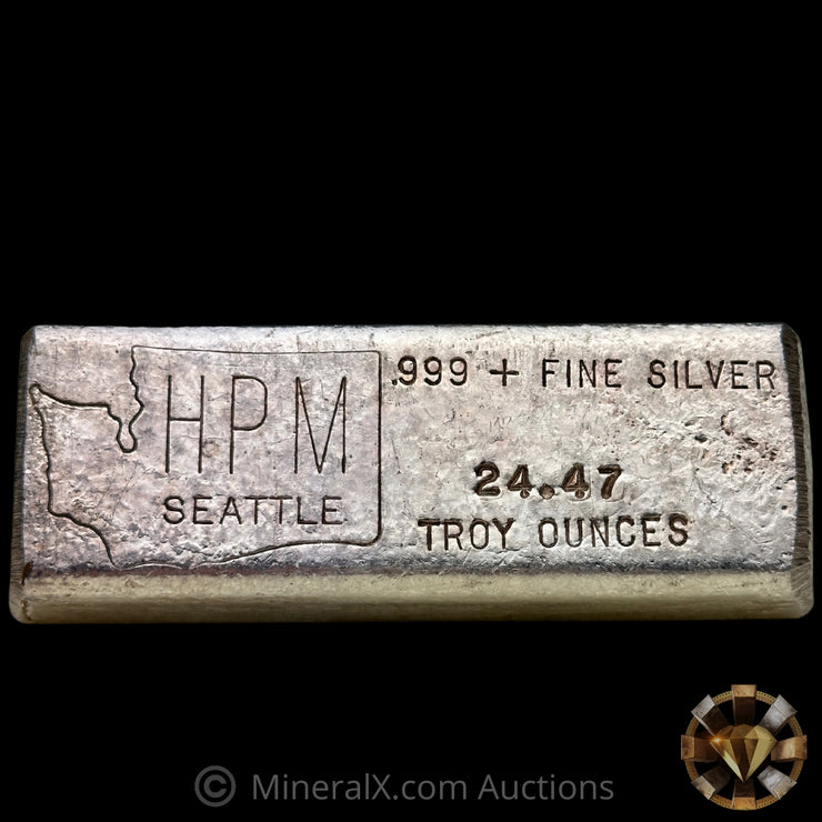 24.47oz HPM Hallmark Precious Metals Seattle Vintage Silver Bar