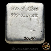 10.40oz C & C Mint Vintage Silver Bar