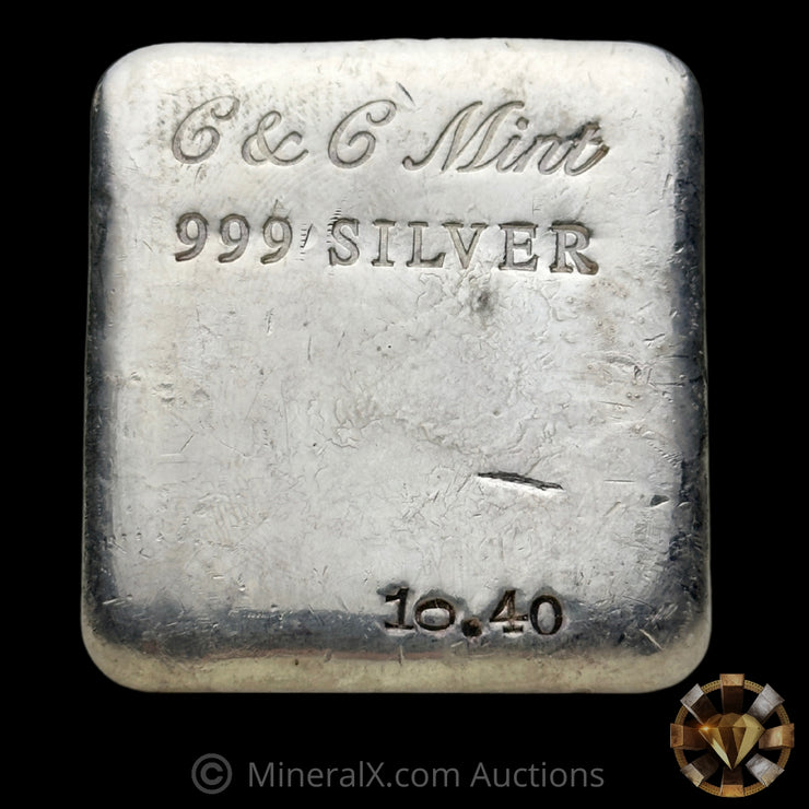 10.40oz C & C Mint Vintage Silver Bar