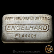 10oz Engelhard Vintage Silver Bar With Reverse Impression