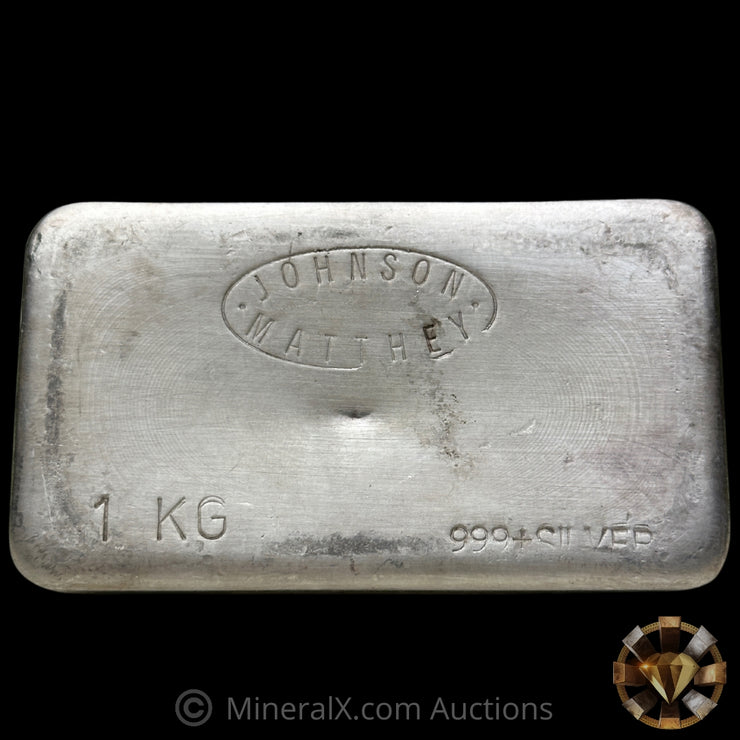 Kilo JM Johnson Matthey Australia Vintage Silver Bar