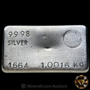Kilo ABC Australian Bullion Company Vintage Silver Bar
