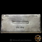 32.150 Engelhard 4th Series Bull Logo Vintage Silver Bar