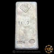 Kilo JM Johnson Matthey Vintage Silver Bar