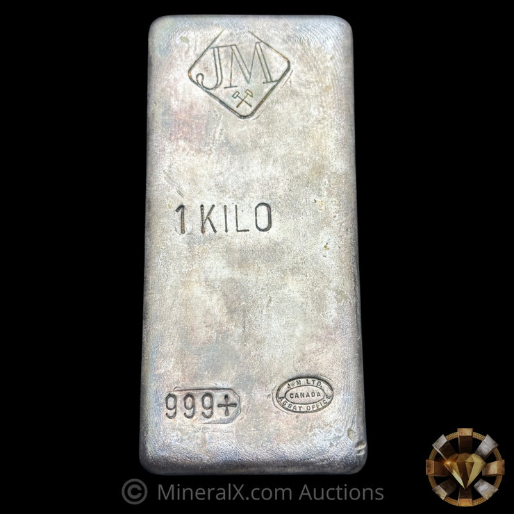 Kilo JM Johnson Matthey Vintage Silver Bar