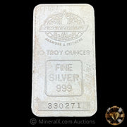 10oz Engelhard Assayers & Refiners Maple Leaf Bull Logo Privy Vintage Silver Bar