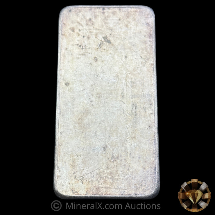 10oz JM Johnson Matthey Blank Back Vintage Silver Bar