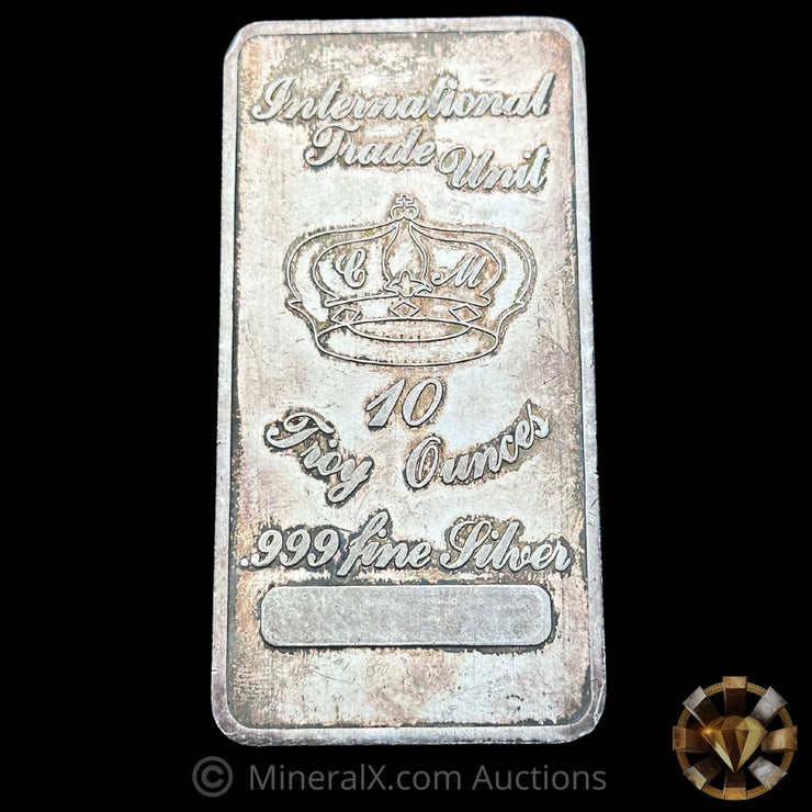 10oz Crown Mint Vintage Silver Bar