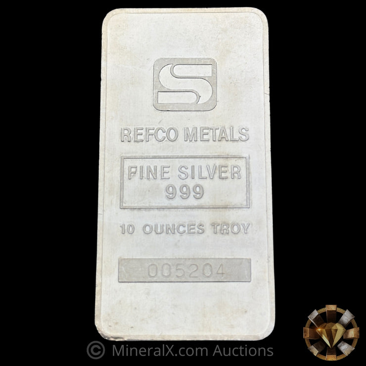 10oz Simmons Refco Vintage Silver Bar