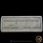 10oz National Refining Systems Inc Vintage Silver Bar