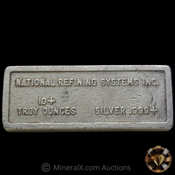 10oz National Refining Systems Inc Vintage Silver Bar