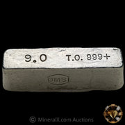 9oz DMSI Dallas Metals & Smelting Inc Vintage Silver Bar