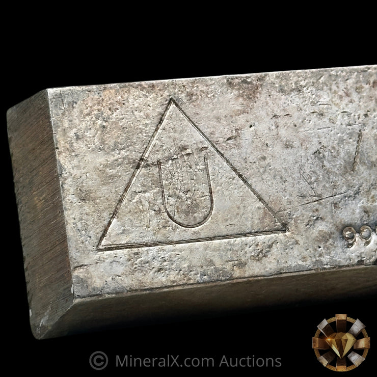 49.750oz Delta Smelting & Refining Co LTD Rare Cubic Rectangle Early Variety Mold With Original Handsigned Numbers Matching 1973 Dated COA