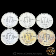 x6 1oz 1982 CMX Seattle Vintage Silver Coins