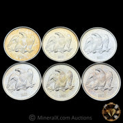 x6 1oz 1982 CMX Seattle Vintage Silver Coins