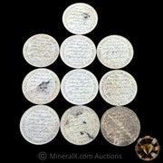 x10 1oz 1973 Constitutional Mint CMI "Honest Value Never Fails" Vintage Silver Coin Lot