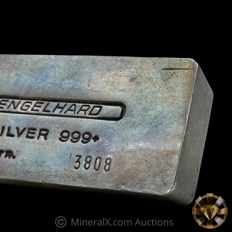 16.075oz (1/2Kilo) Engelhard 4 Digit Variety Bull Logo Vintage Silver Bar