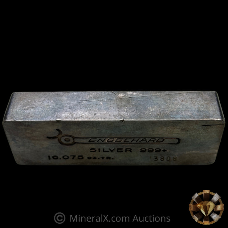 16.075oz (1/2Kilo) Engelhard 4 Digit Variety Bull Logo Vintage Silver Bar