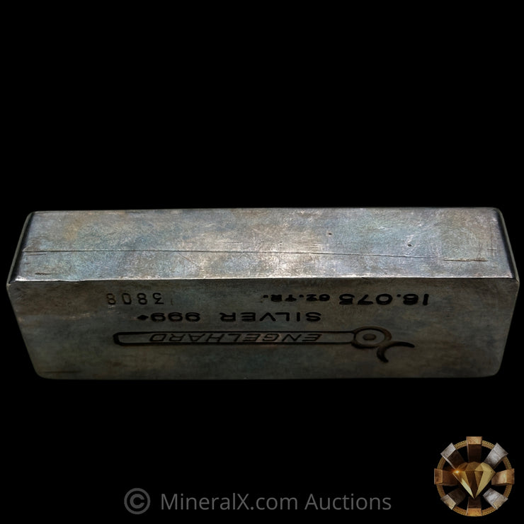 16.075oz (1/2Kilo) Engelhard 4 Digit Variety Bull Logo Vintage Silver Bar