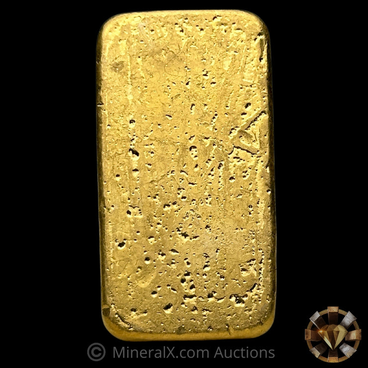 100g NM Rothschild & Sons Vintage Gold Bar with Strong Waffle Back