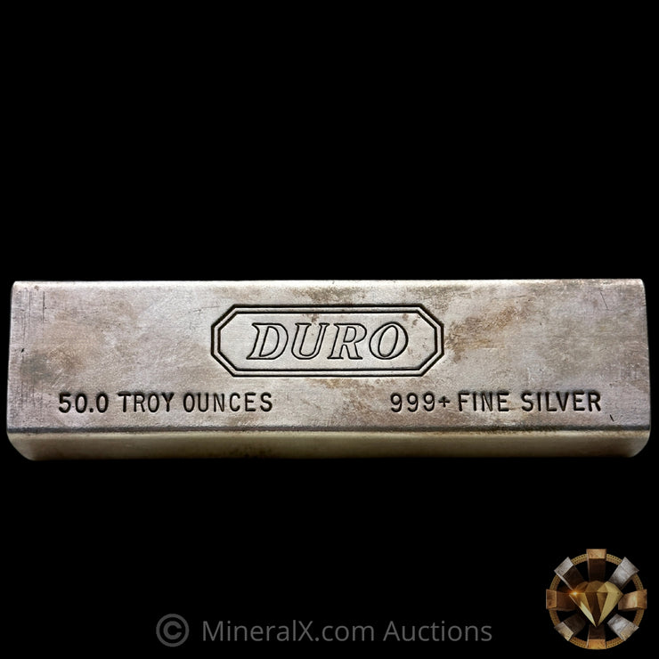 50oz Duro Vintage Silver Bar