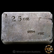25oz Comstock Mold Vintage Silver Bar With Rare Unique 1970 Dated Counterstamp