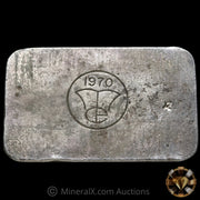 25oz Comstock Mold Vintage Silver Bar With Rare Unique 1970 Dated Counterstamp