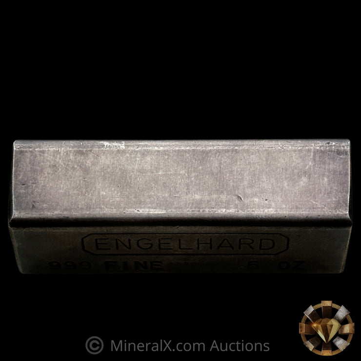 5oz Engelhard Full Hallmark Industrial Extruded Vintage Silver Bar