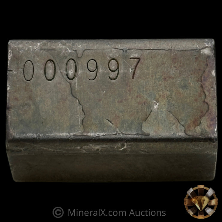 3oz Engelhard E Logo Industrial Extruded Vintage Silver Bar