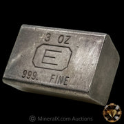 3oz Engelhard E Logo Industrial Extruded Vintage Silver Bar