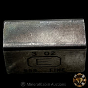 3oz Engelhard E Logo Industrial Extruded Vintage Silver Bar