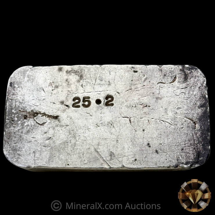 25.2oz Certified Bullion Vintage Silver Bar