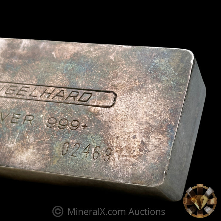 16.075oz (1/2Kilo) Engelhard 0-Leading 5 Digit Variety Bull Logo Vintage Silver Bar