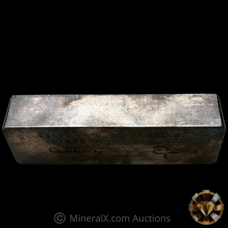 16.075oz (1/2Kilo) Engelhard 0-Leading 5 Digit Variety Bull Logo Vintage Silver Bar