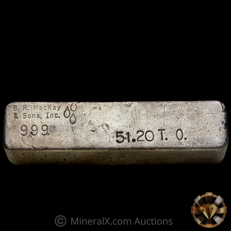 51.20oz B R MacKay Vintage Silver Bar