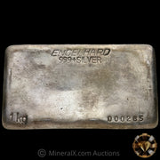 Kilo Engelhard Australia Vintage Silver Bar With Low Serial