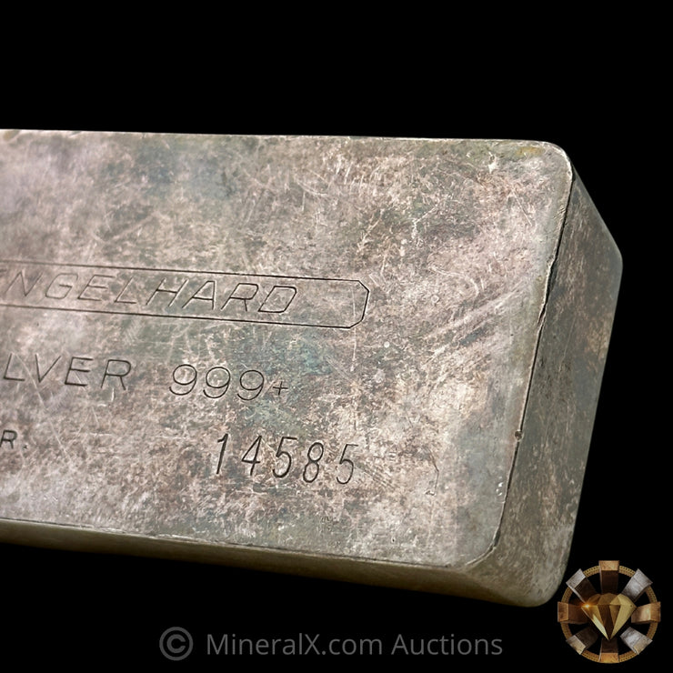 16.075oz (1/2Kilo) Engelhard 5 Digit Variety Bull Logo Vintage Silver Bar