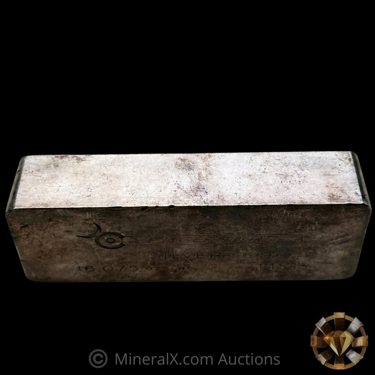 16.075oz (1/2Kilo) Engelhard 5 Digit Variety Bull Logo Vintage Silver Bar