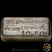 10.50oz Precious Metals & Refining Inc Vintage Silver Bar