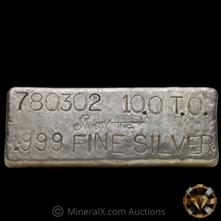 10oz Swest Inc Vintage Silver Bar