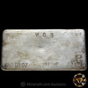 100oz WGB Vintage Silver Bar