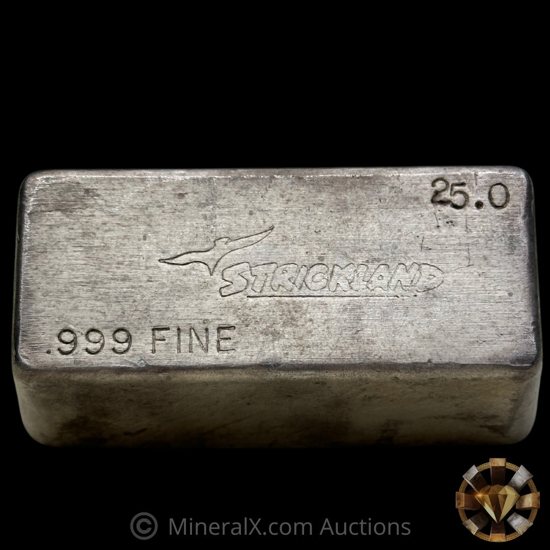 25oz Strickland Vintage Silver Bar – MineralX