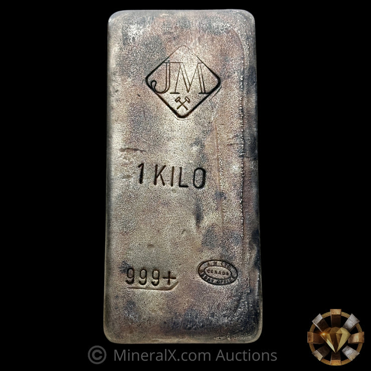 Kilo JM Johnson Matthey Vintage Silver Bar